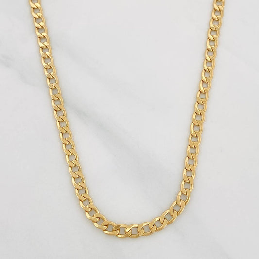 Cadena Cubana 4.65g / 60cm / 3.02mm Oro Amarillo 18K