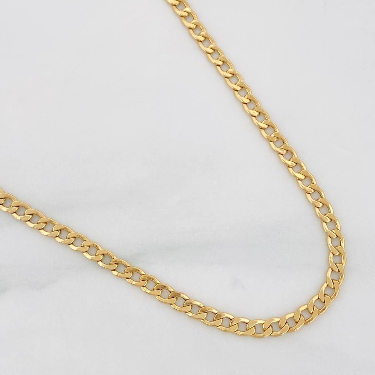 Cadena Cubana 4.65g / 60cm / 3.02mm Oro Amarillo 18K