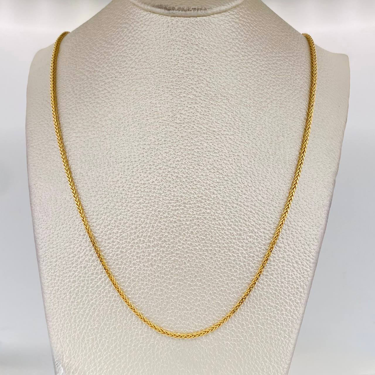 Cadena Franco 4.4g / 50cm / 1.74mm Oro Amarillo 18K