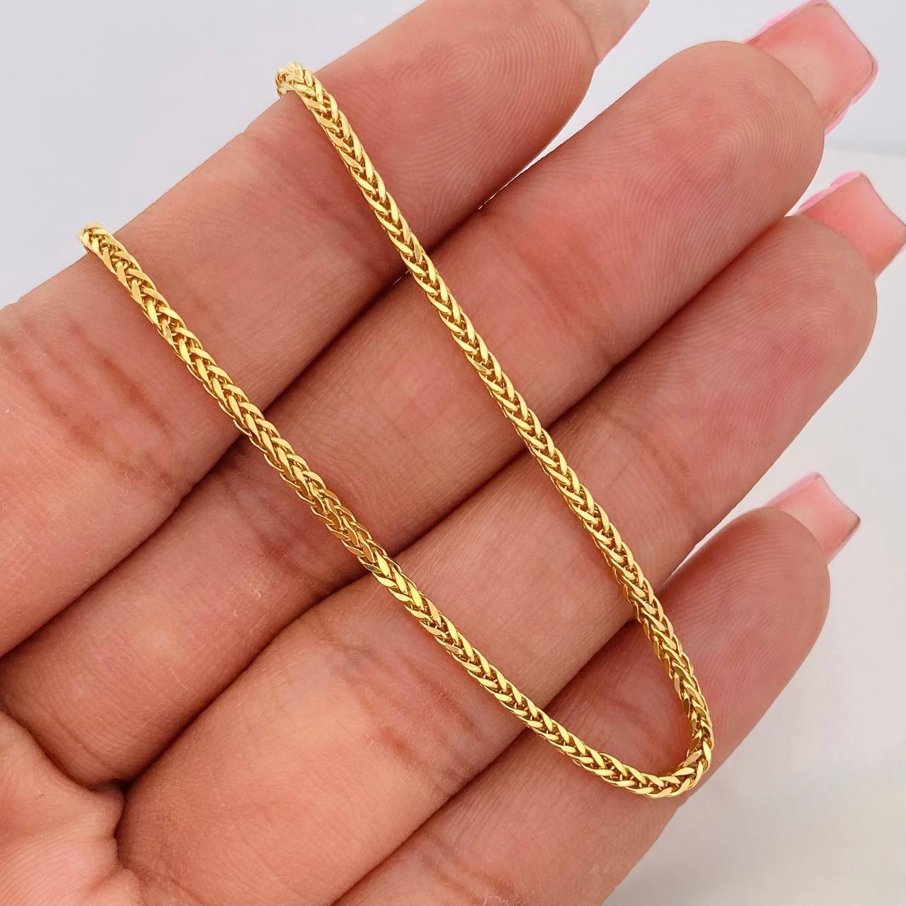 Cadena Franco 4.4g / 50cm / 1.74mm Oro Amarillo 18K
