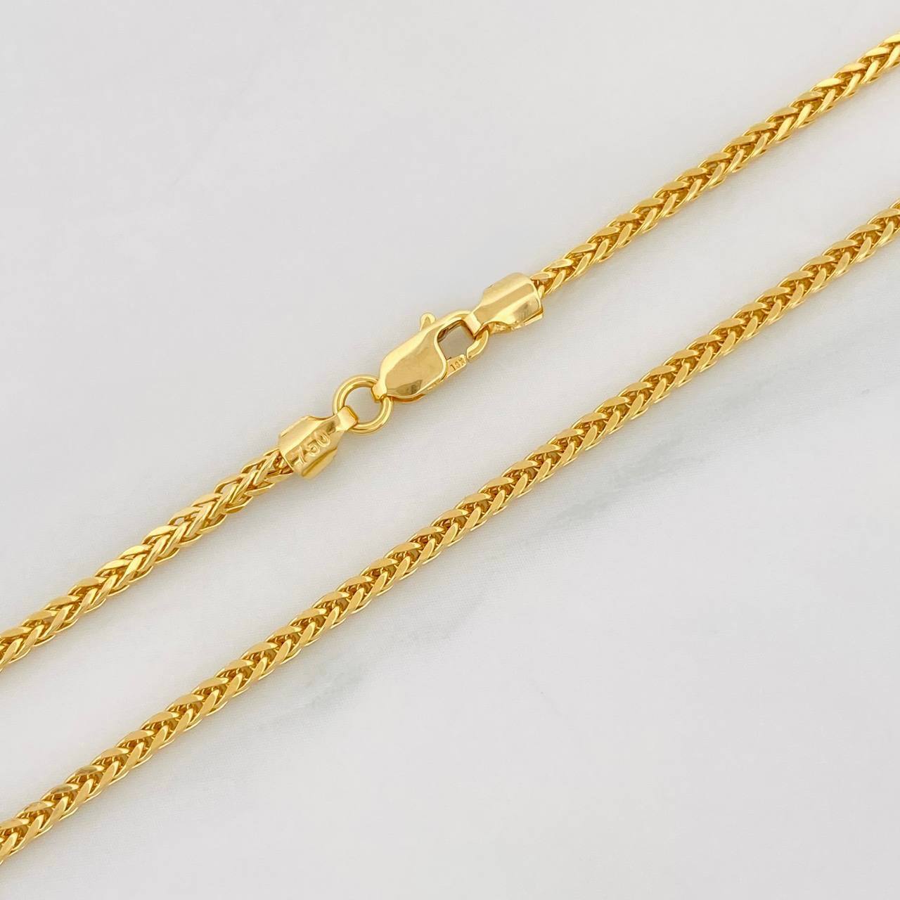 Cadena Franco 4.4g / 50cm / 1.74mm Oro Amarillo 18K