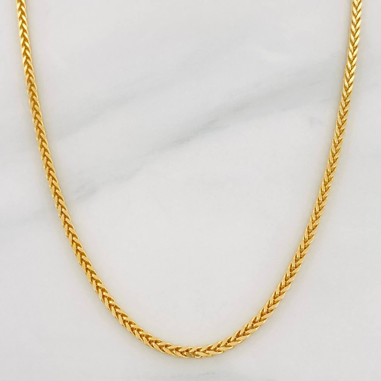 Cadena Franco 4.4g / 50cm / 1.74mm Oro Amarillo 18K