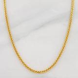 Cadena Franco 4.4g / 50cm / 1.74mm Oro Amarillo 18K
