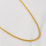 Cadena Franco 4.4g / 50cm / 1.74mm Oro Amarillo 18K