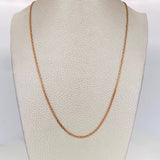 Cadena China 3.75g / 45cm / 1.71mm Oro Rosa 18K