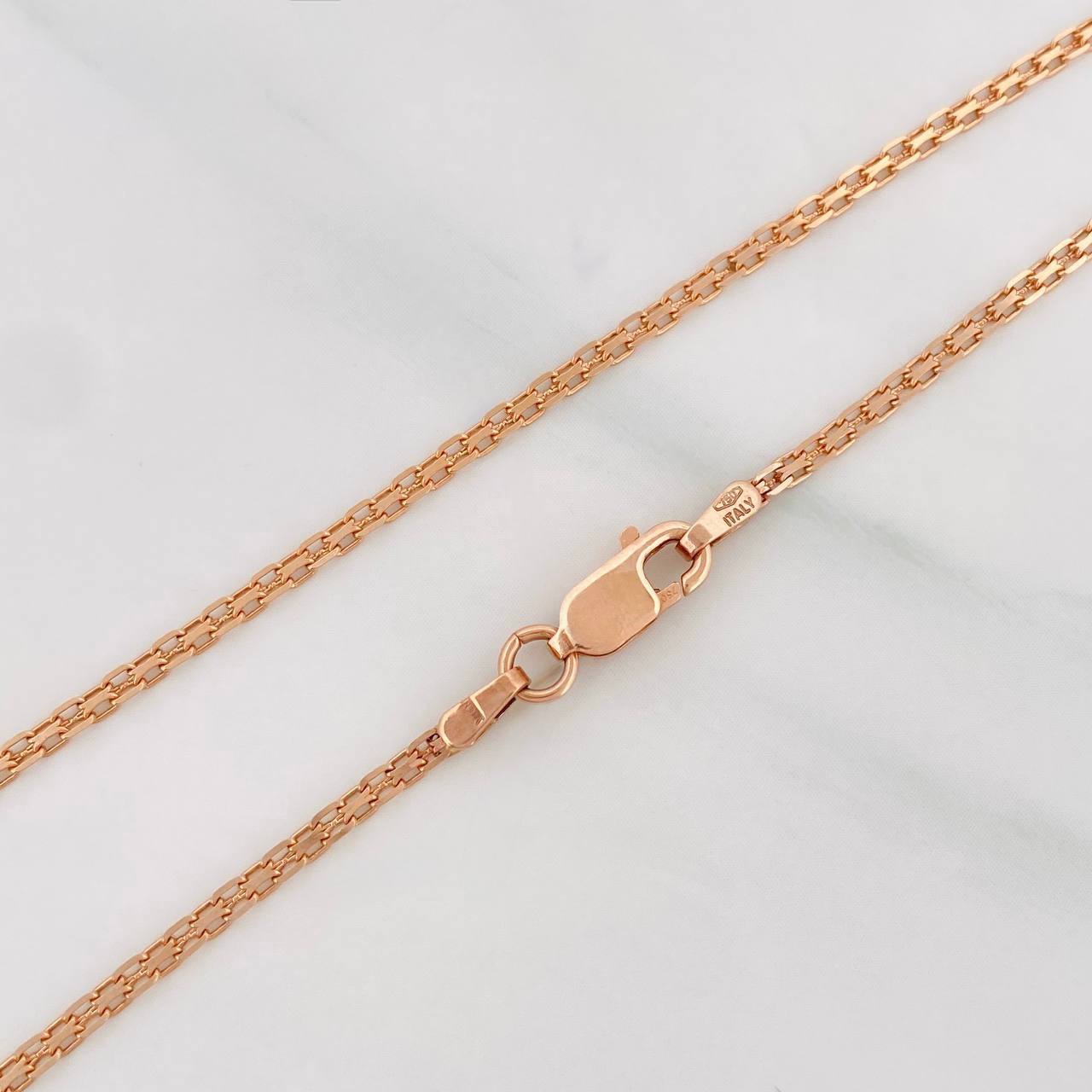 Cadena China 3.75g / 45cm / 1.71mm Oro Rosa 18K