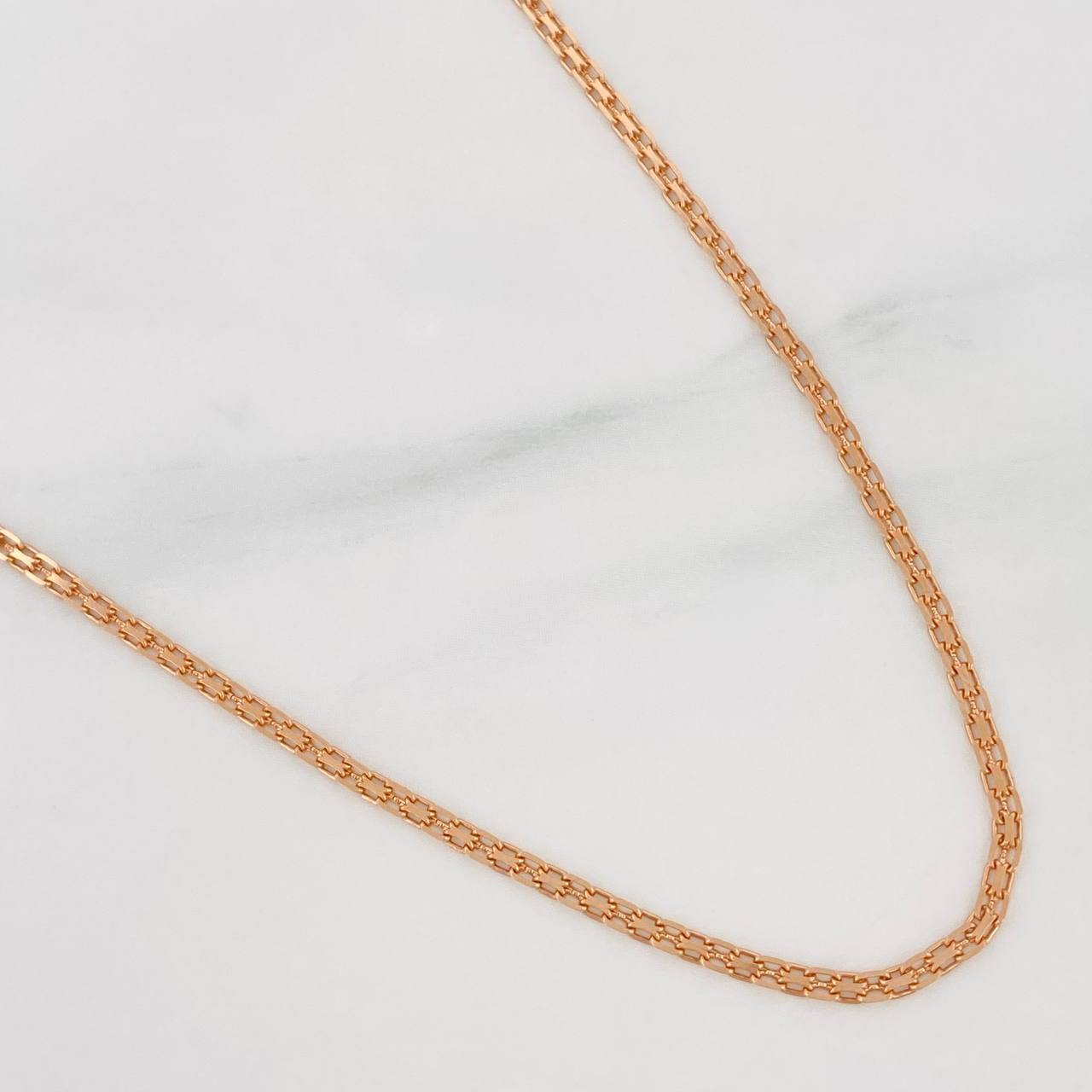 Cadena China 3.75g / 45cm / 1.71mm Oro Rosa 18K