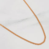 Cadena China 3.75g / 45cm / 1.71mm Oro Rosa 18K