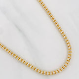 Cadena Ice 19.8g / 60cm / 3.05mm Dos Oros Amarillo Blanco 18K