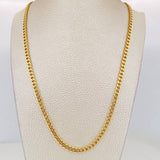 Cadena Cubana 5.1g / 60cm / 4.28mm Oro Amarillo 18K
