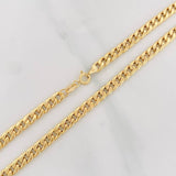 Cadena Cubana 5.1g / 60cm / 4.28mm Oro Amarillo 18K