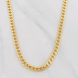 Cadena Cubana 5.65g / 70cm / 4.25mm Oro Amarillo 18K