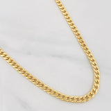 Cadena Cubana 5.65g / 70cm / 4.25mm Oro Amarillo 18K