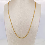 Cadena Cubana 2.15g / 45cm / 2.25mm Oro Amarillo 18K