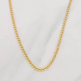 Cadena Cubana 2.2g / 45cm / 2.16mm Oro Amarillo 18K