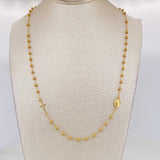 Cadena Denario Virgen Milagrosa 3.1g / 45cm / 0.88mm Oro Amarillo 18K