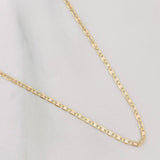 Cadena Escalera Plana 1.15g / 40cm / 1.5mm Tres Oros 18K