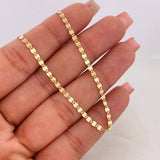 Cadena Escalera Plana 2.3g / 45cm / 2.34mm Oro Amarillo 18K
