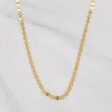 Cadena Escalera Plana 2.3g / 45cm / 2.34mm Oro Amarillo 18K