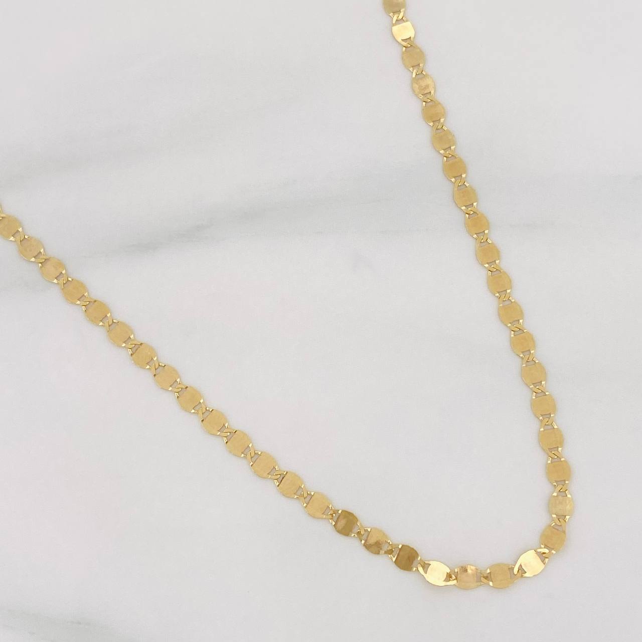Cadena Escalera Plana 2.3g / 45cm / 2.34mm Oro Amarillo 18K
