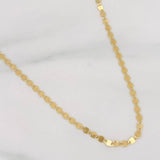 Cadena Escalera Plana 2.3g / 45cm / 2.34mm Oro Amarillo 18K