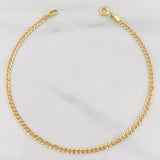Pulso Cubano 1.45g / 20.05cm / 2.25mm Oro Amarillo 18K