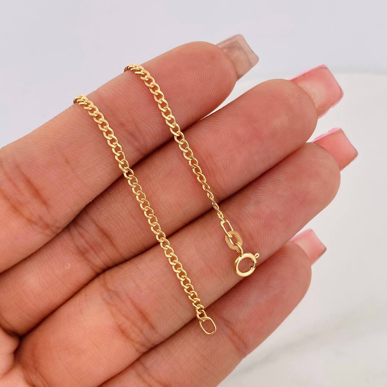 Pulso Cubano 0.80g / 20cm / 2.04mm Oro Amarillo 18K