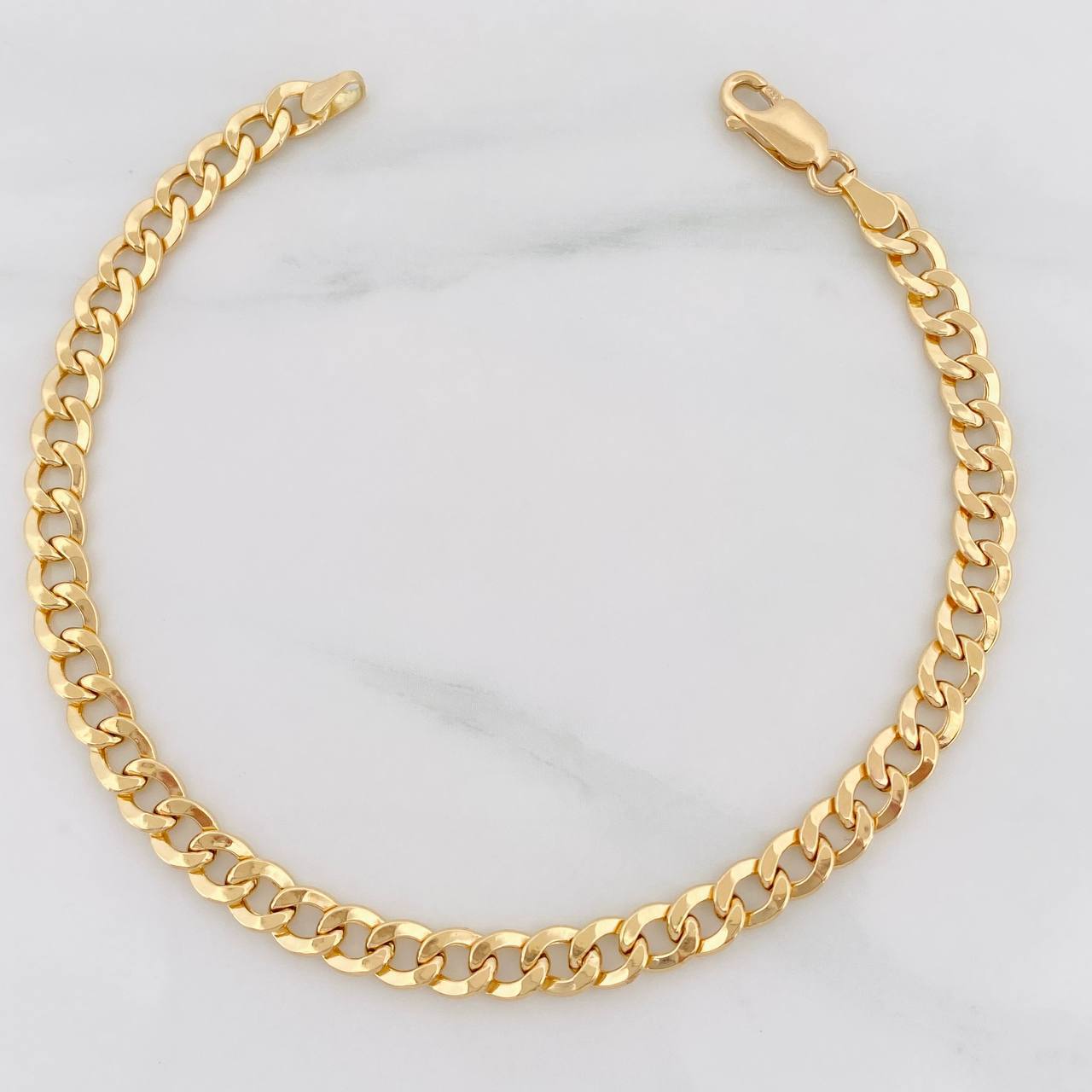 Pulso Cubano 3.95g / 20.05cm / 5.21mm Oro Amarillo 18K