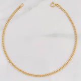 Pulso Cubano 0.80g / 20cm / 2.04mm Oro Amarillo 18K