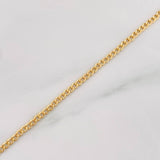 Pulso Cubano 0.80g / 20cm / 2.04mm Oro Amarillo 18K