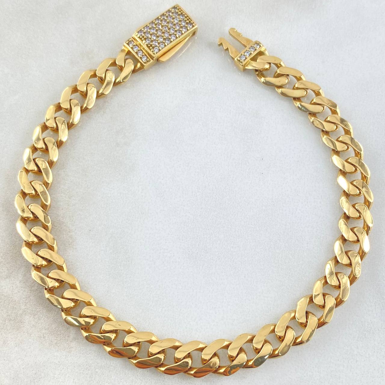 Pulso Cubano 11.3gr / 20cm / Oro Amarillo Nac.Esp. 18K ©