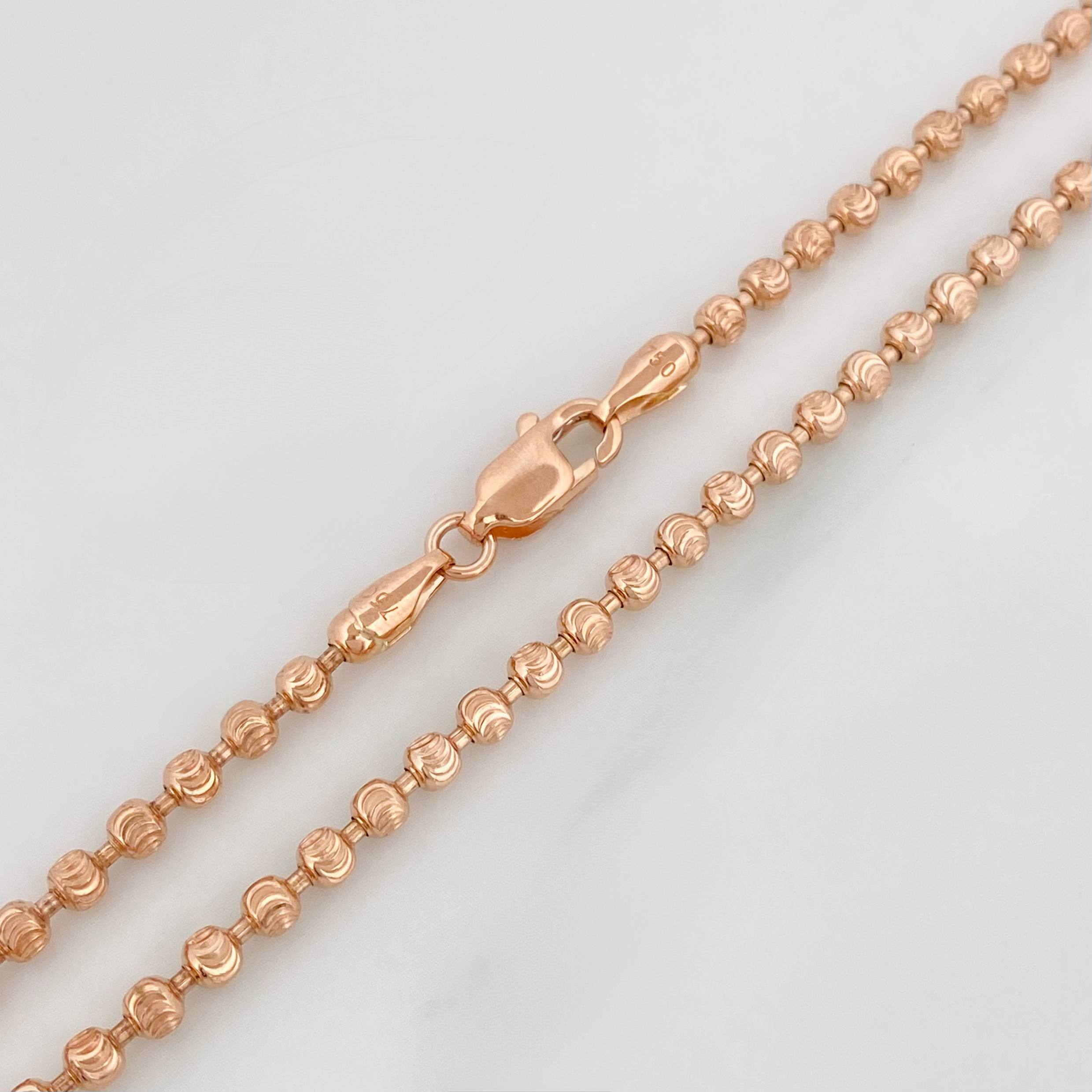 Cadena Militar Media Luna 20.9 g / 66.05 cm / 3 mm Oro Rosa 18K