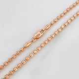Cadena Militar Media Luna 20.9 g / 66.05 cm / 3 mm Oro Rosa 18K