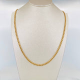Cadena Cubana 8.6 g / 52 cm / 3.5 mm Oro Amarillo 18K
