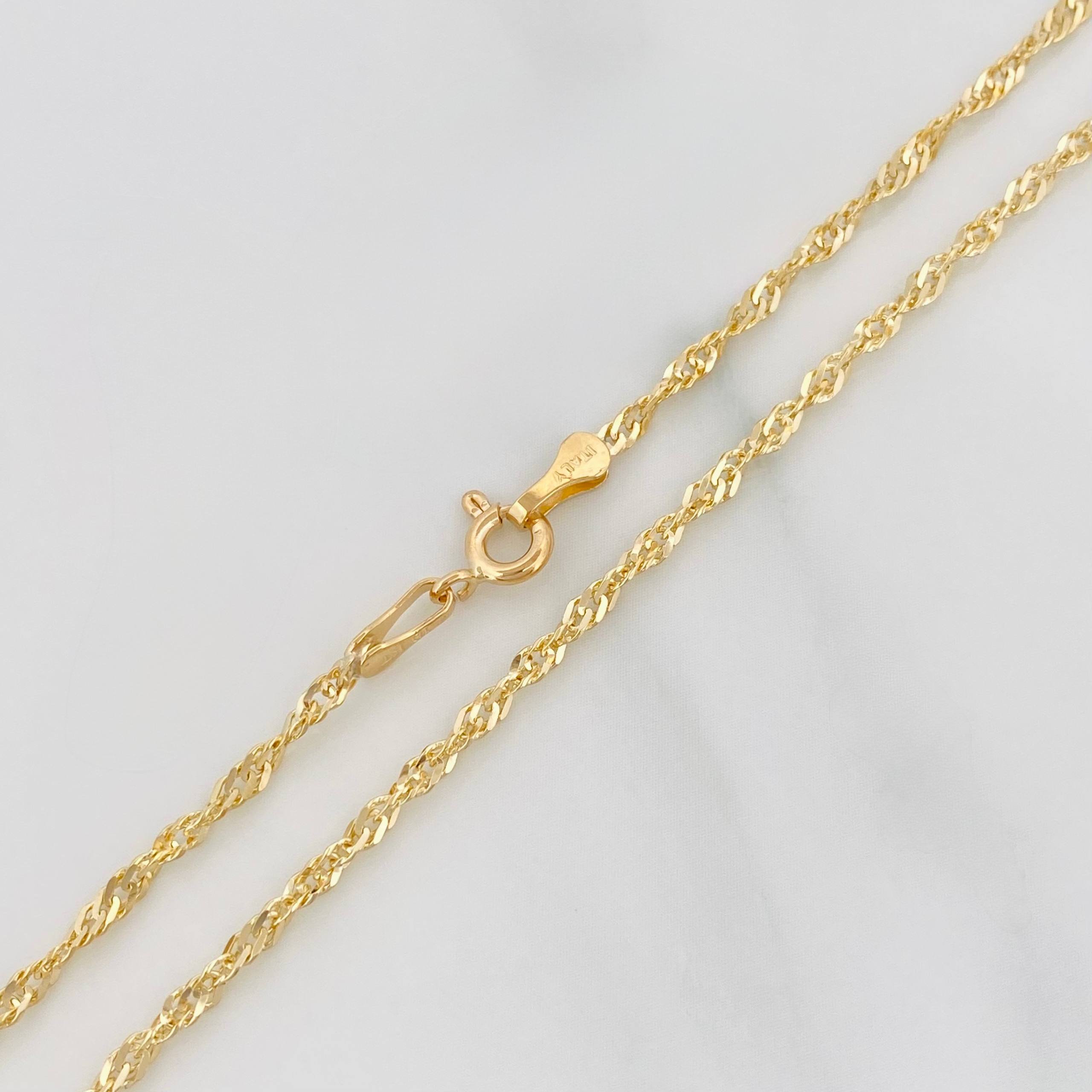 Cadena Singapur 4.65 g / 50 cm / 1.95 mm Oro Amarillo 18K