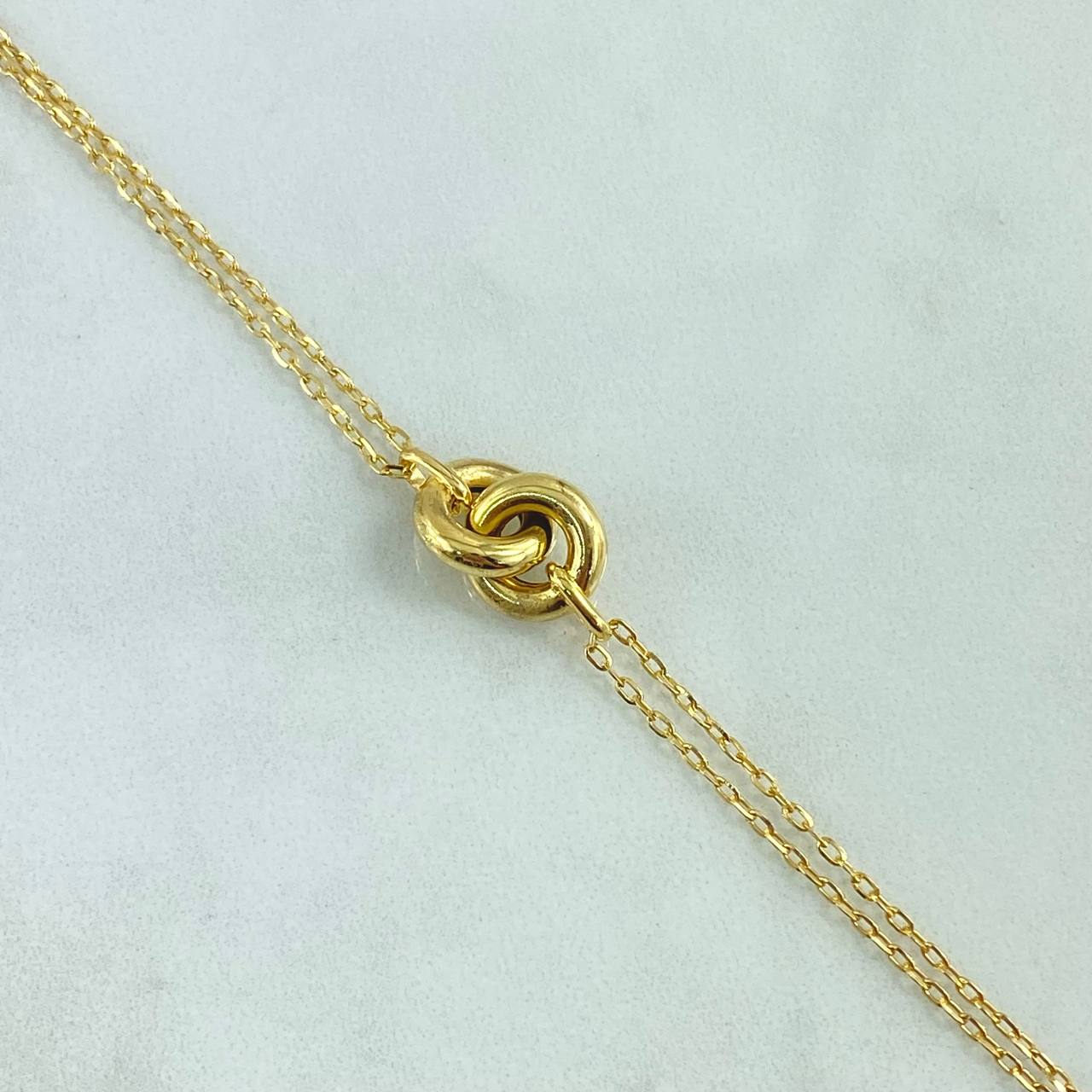 Pulso Pulso Aro Entrelazados 3.2gr / 17cm-19cm / 1.2mm Oro Amarillo +4 18K ©