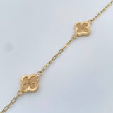 Pulso Trebol Cajon 3.15gr / 18.6cm / 1.8mm Oro Amarillo 18K %