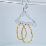 Candongas Lui Ovaladas 1.4gr / 2.8cm / Oro Amarillo 18K %