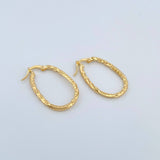 Candongas Megan Ovaladas 1.5gr / 2.8cm / Oro Amarillo 18K %