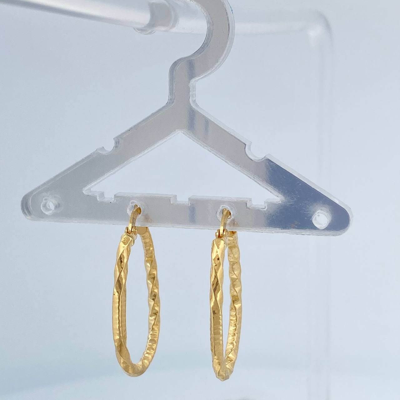 Candongas Megan Ovaladas 1.5gr / 2.8cm / Oro Amarillo 18K %