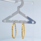 Candongas Megan Ovaladas 1.5gr / 2.8cm / Oro Amarillo 18K %