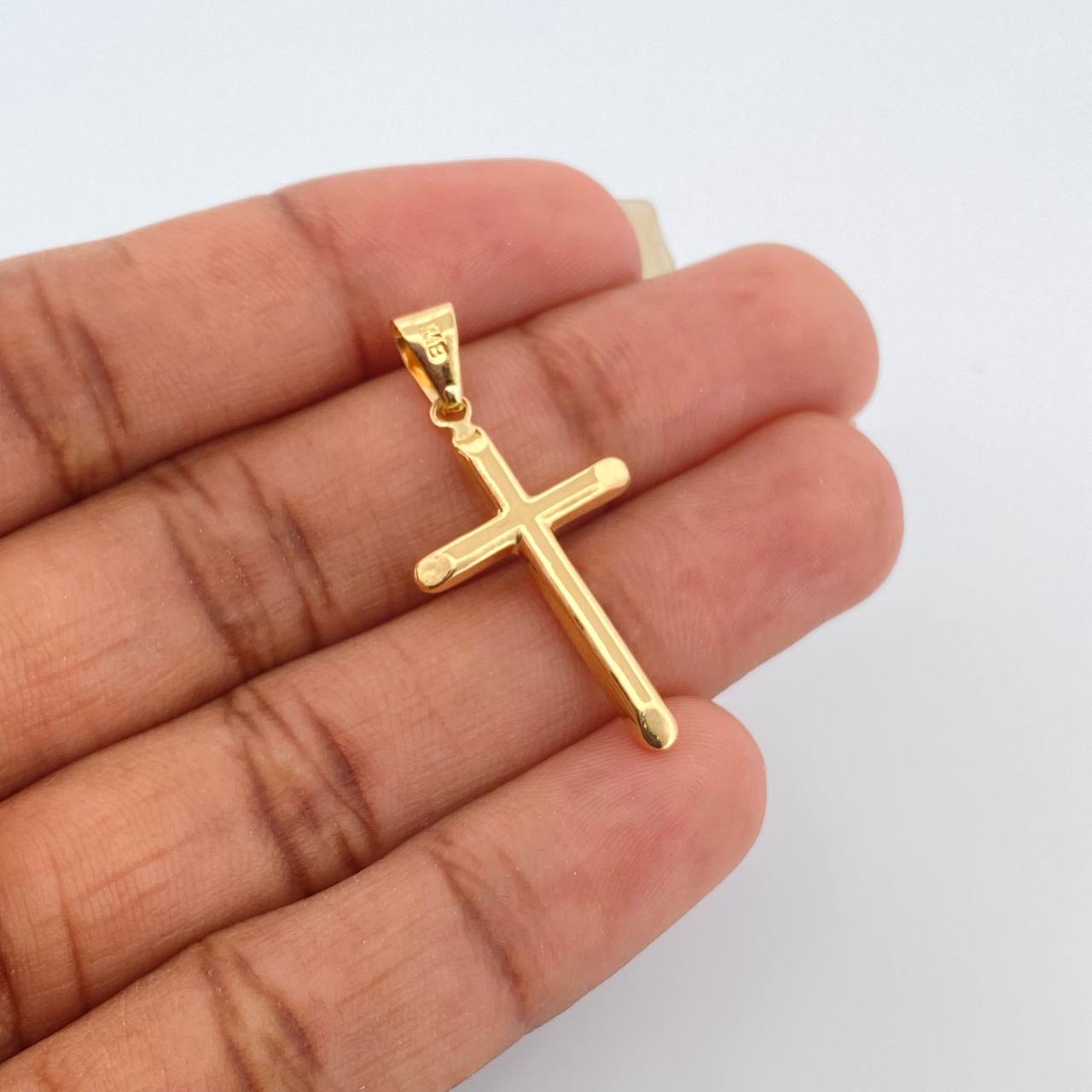 Dije Cruz 0.85gr / 3.5cm / Oro Amarillo 18K %