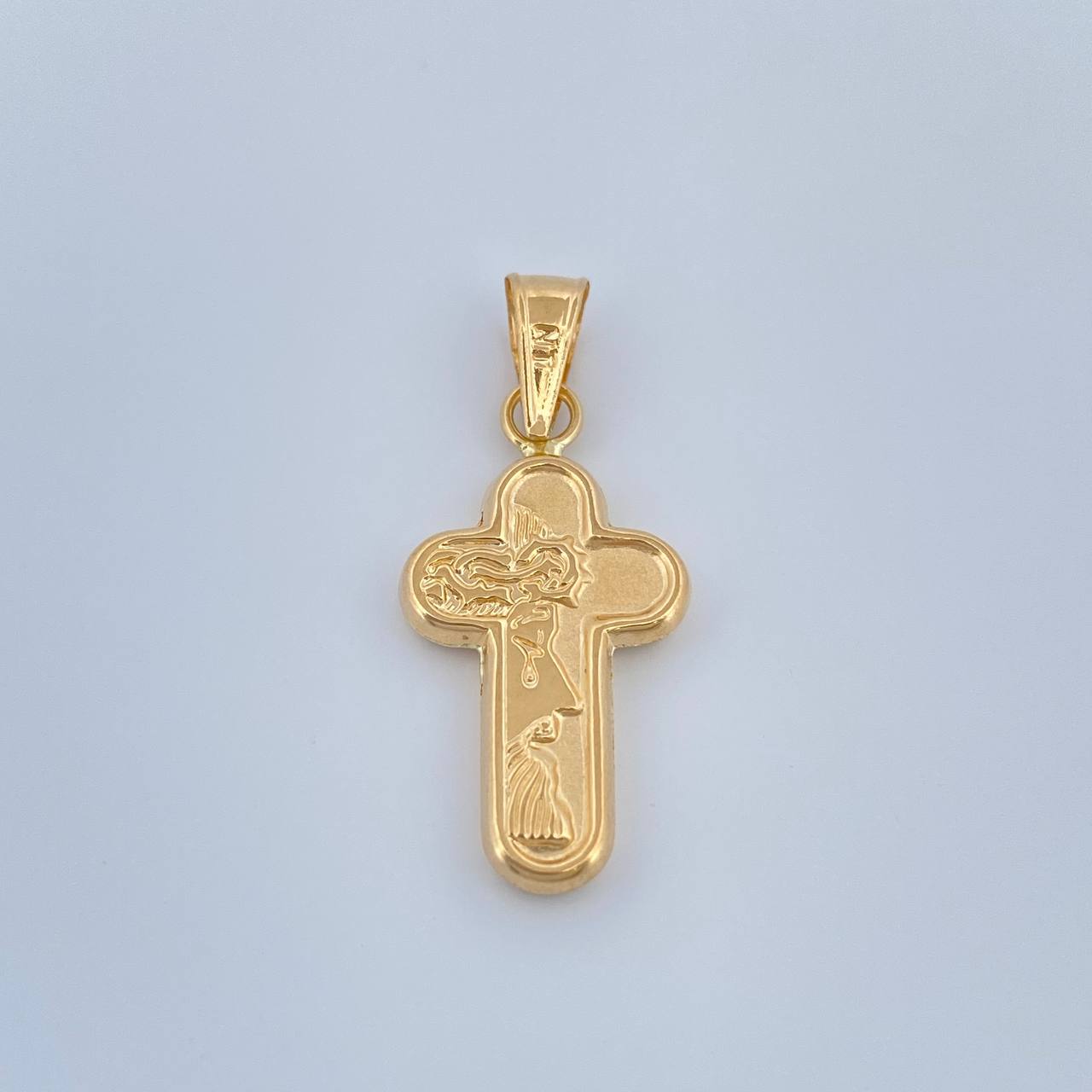 Dije Cruz Rostro Cristo 0.85gr / 2.8cm / Oro Amarillo 18K %