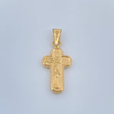 Dije Cruz Rostro Cristo 0.85gr / 2.8cm / Oro Amarillo 18K %