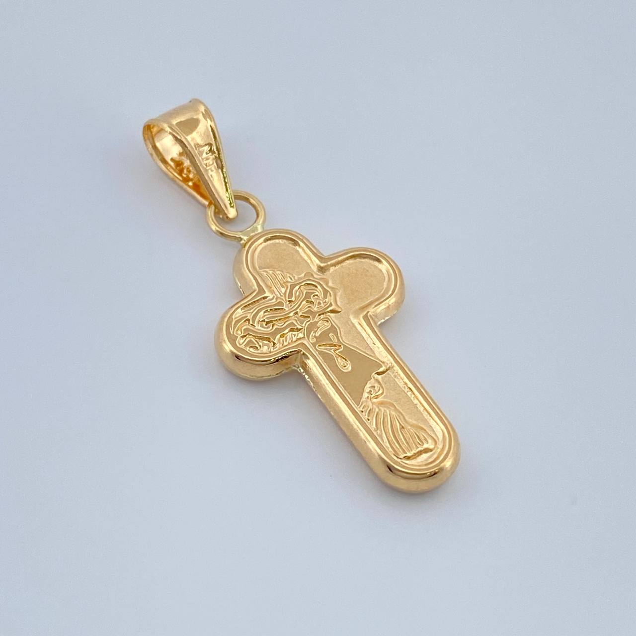 Dije Cruz Rostro Cristo 0.85gr / 2.8cm / Oro Amarillo 18K %