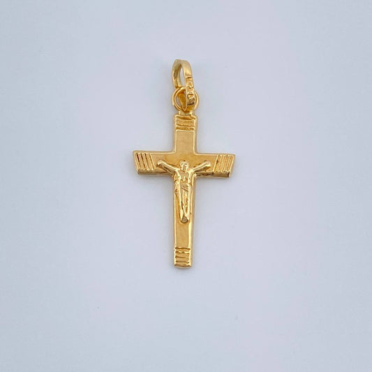 Dije Cruz Cristo 0.4gr / 2.2cm / Oro Amarillo 18K %