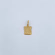 Dije Placa Pergamino 0.7gr / 2.3cm / Oro Amarillo 18K %