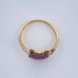 Anillo Corazon Devil 2.6gr / 7.75cm / Tres Oros 18K %