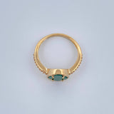 Anillo Trebol 2.6gr / T7 1/4 / Oro Amarillo / Nac. Especial 18K %