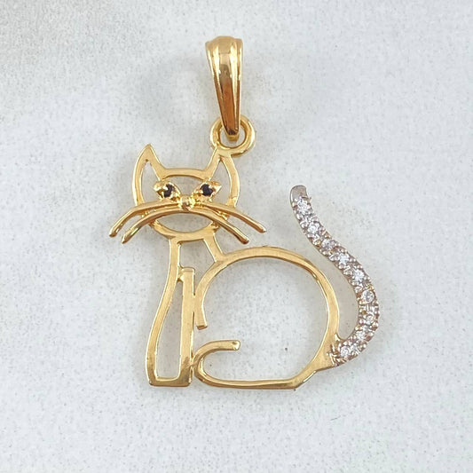 Dije Gato Silueta 1.55gr / 2.8cm / Oro 18K *